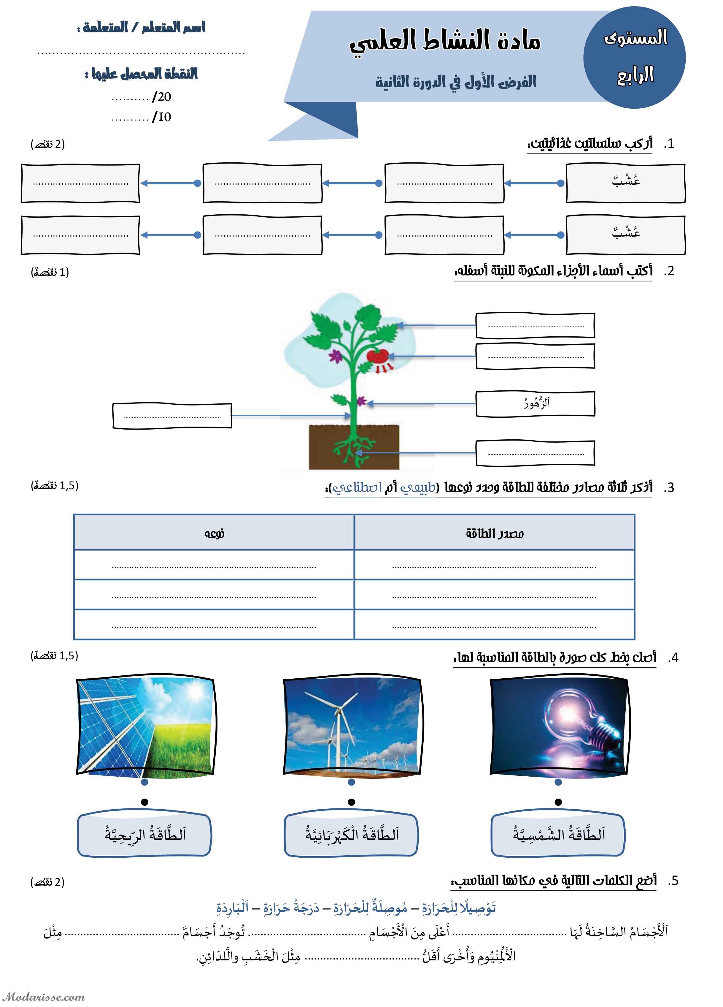 معاينة الامتحان