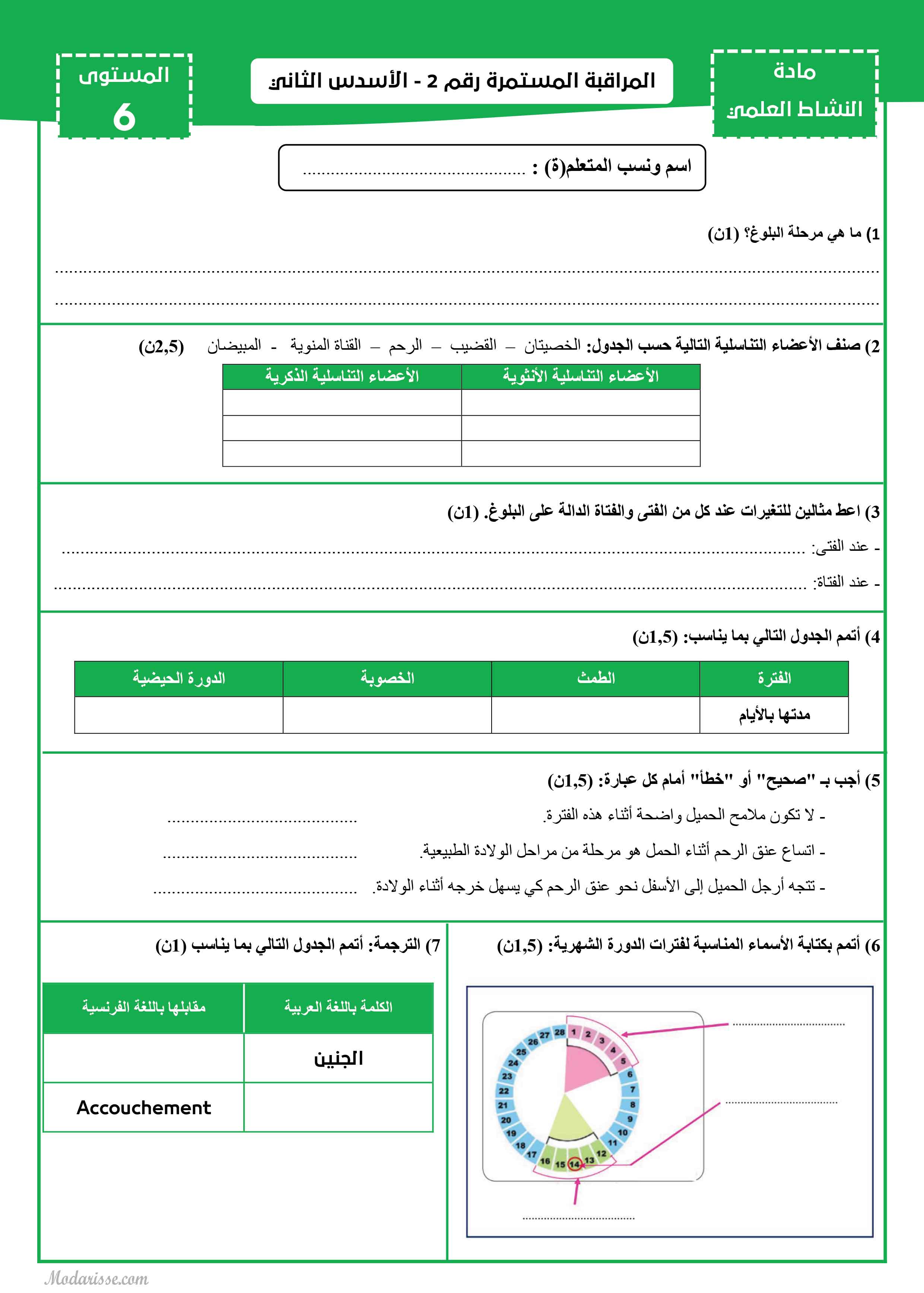 معاينة الامتحان