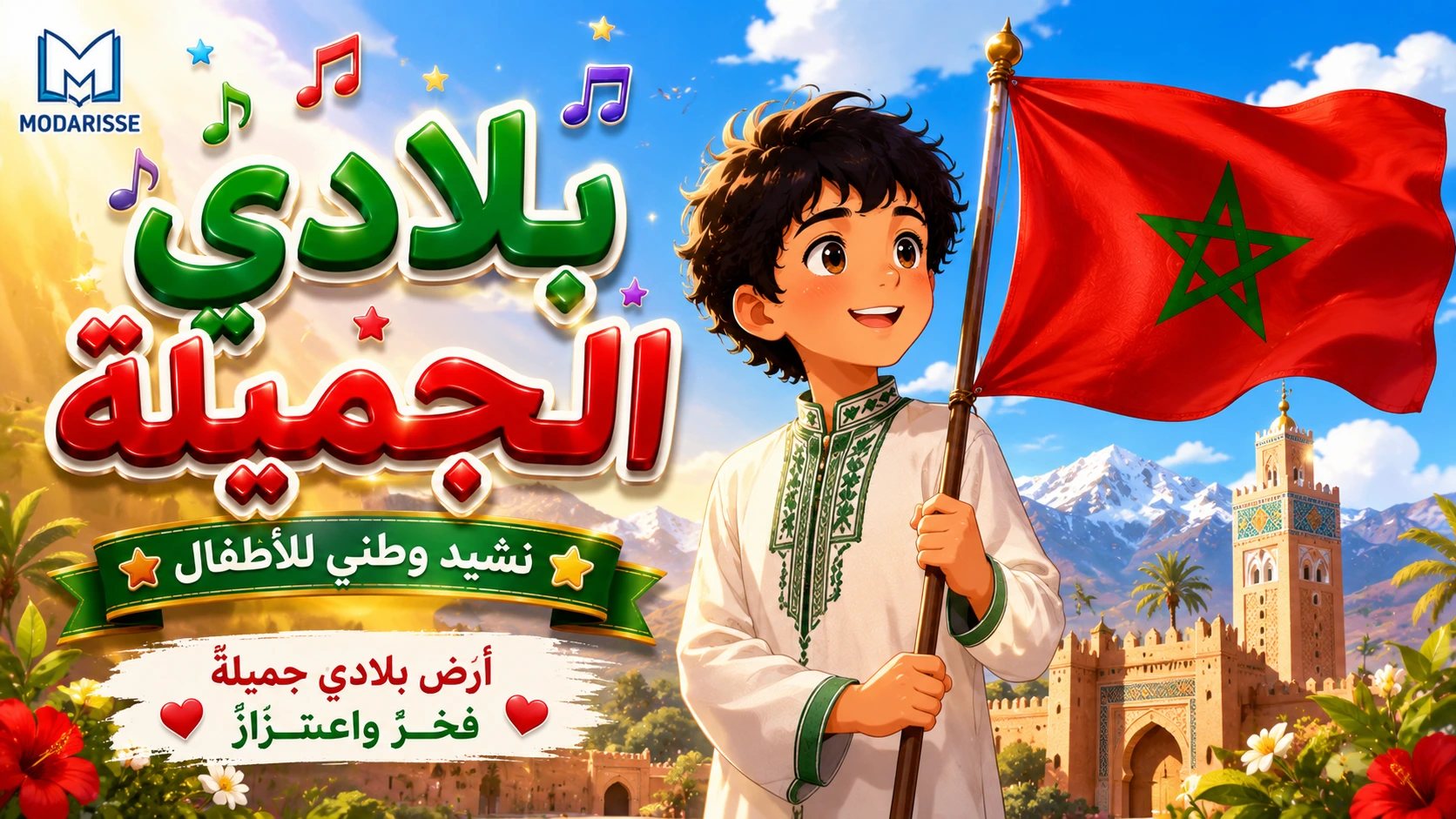 قصيدة بلادي الجميلة المستوى الرابع