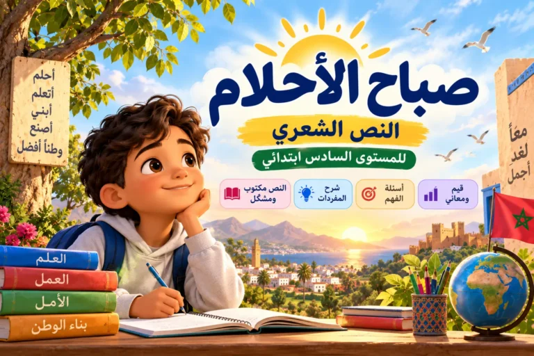 نشيد صباح الأحلام modarisse